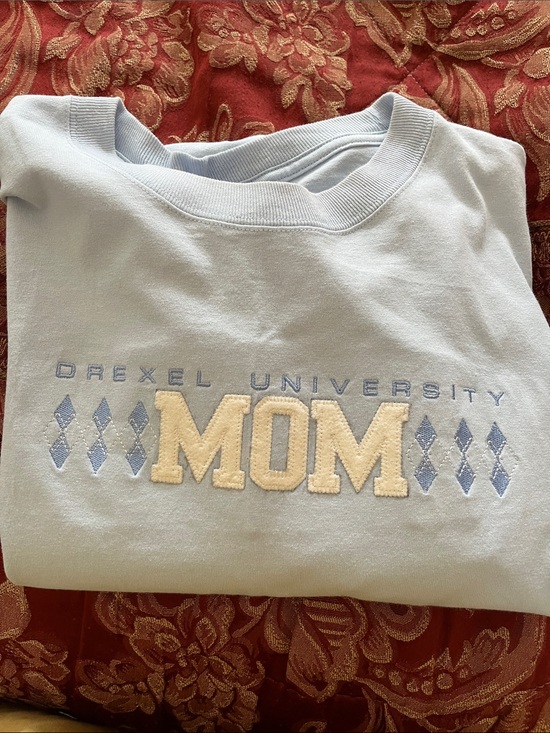 Jansport Tops - Jansport Light Blue Drexel University “MOM" Graphic Tee